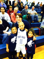 My boys and I at the basketball game!